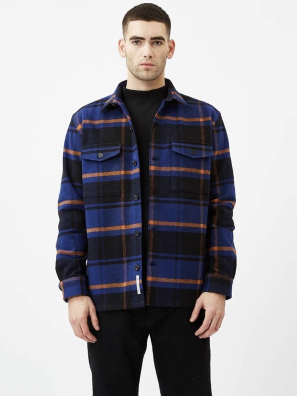 Minimum Doppy 100% Cotton Plaid Overshirt - XL